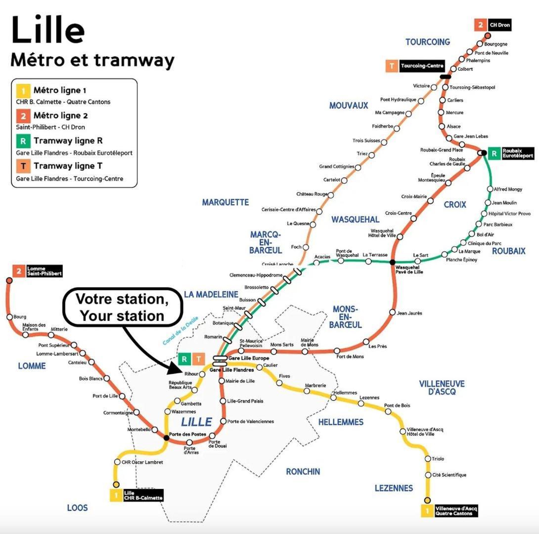 Vieux Lille - Appartement Ideal Pour 2 Personnes Екстер'єр фото